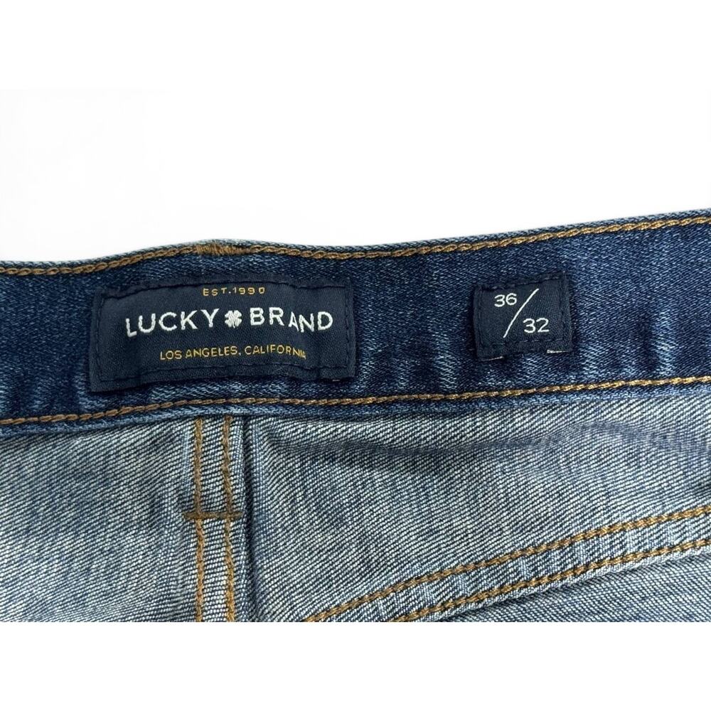 Lucky Brand 121 Heritage Slim Jeans Mens 36x32 Blue Denim Classic Heritage Fit - Picture 2 of 5